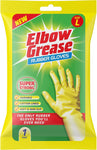Elbow Grease Rubber Gloves Cotton Lined, Household Cleaning Gloves (Large)