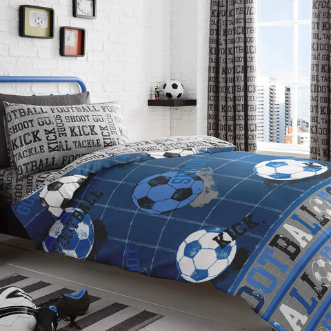 Bedlam Set, Cotton, Blue, Double, W200cm x L200cm (Duvet Cover), W50cm x L75cm (Pillow Case) new in original packaging