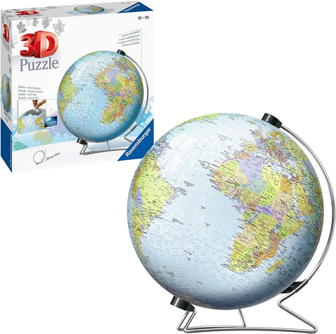 Ravensburger World Globe on a V-Stand 3D Jigsaw Puzzle 550 Pieces , new , opened box