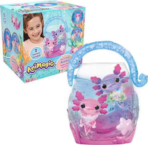 Animagic: Let's Glo Axolotl Bubble Reef Twin Pack, Used-good, scruffy box