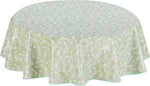 Home Direct Round Oilcloth PVC Tablecloth Table Cover 140cm 55" Sage Green- new