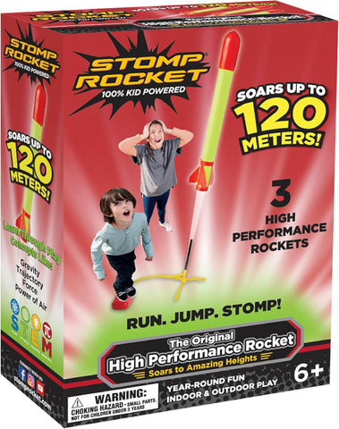 Stomp Rocket - Super High-Performance Rocket Launcher, New but open, scruffy box