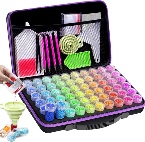 ARTDOT 60 Slots Art Storage Boxes, condition new, missing 1 pot, no original packaging (Ref TT349)