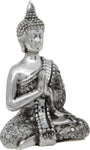 Thai Buddha with Reflective Silver Meditation Shawl with Hands Clasped -13 cm / 5.25-Inch New but scruffy box