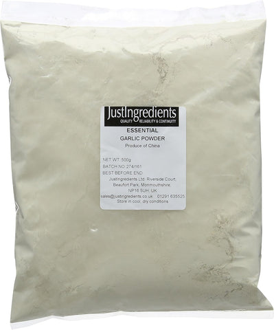 JustIngredients Essentials Garlic Powder 500g- best before end 06/24- dirty pack