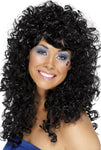 Smiffys Boogie Babe Wig - Black( One Size) condition new, open, scruffy box