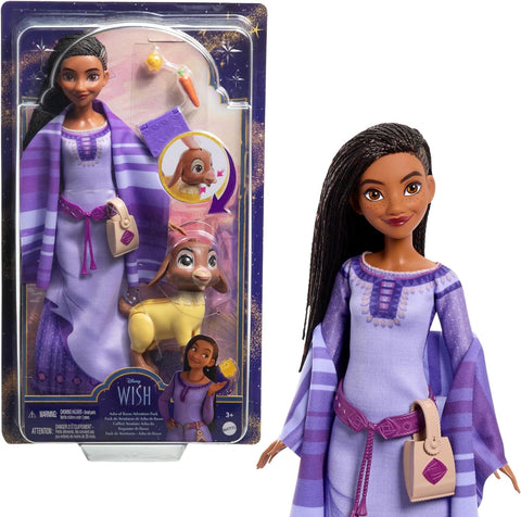 Mattel Disney Wish Asha of Rosas Adventure Pack,Fashion Doll, condition-used good, broken box