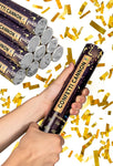 Confetti Cannons Gold - 10 Pack Party Poppers - new but open box