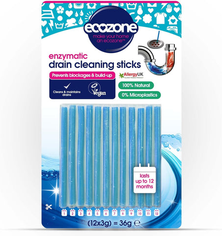 EcoZone Drain Cleaning Sticks, some of the sticks broken