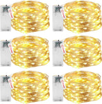 Fairy Lights, 6 Pack 3m 30LED Fairy Lights Battery Operated Timing- new but open scruffy packaging
