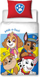 Paw Patrol Official Pupster Design Toddler Cot Bed Duvet Cover Set - new but no original packaging, opened bag