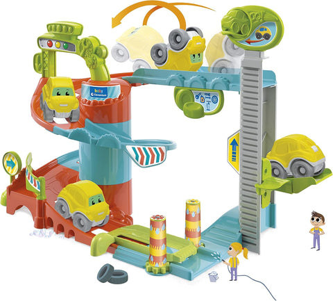 Clementoni 17404 Fun Garage Baby Track For Toddlers, New but open scruffy box, Stickers slightly damaged