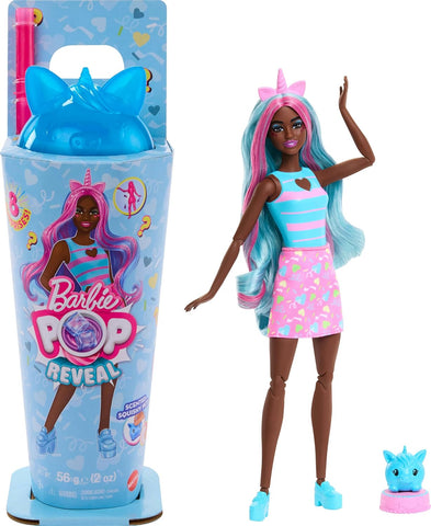 Barbie Pop Reveal Doll, Shakes Series, Scented Unicorn Fashion Doll, New but missing slim/squish, no original packaging