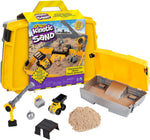 Kinetic Sand, Construction Site Folding Sandbox , like new , case attachment missing , open box