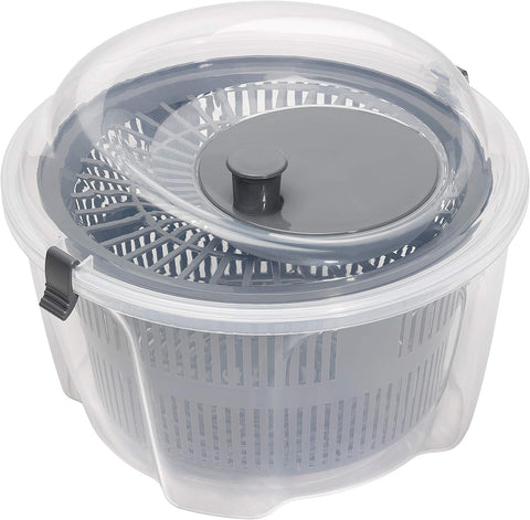 Chef Aid Clear Plastic Salad Spinner, new but a few small marks , broken and scruffy box