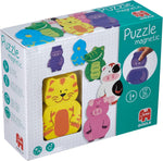 Goula Magnetic Animal Puzzles - Wooden, New but scruffy, open box