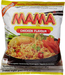 Mama Chicken Flavour Noodle 10x90 g pack- best before 04/25- open / scruffy box