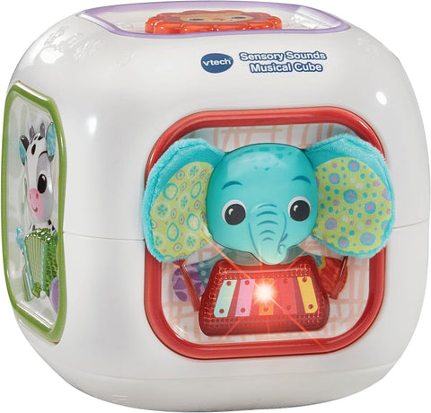 VTech Baby Sensory Sounds Musical Cube, English version, New but open box, tested