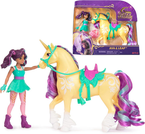 Unicorn Academy, Ava & Leaf Set, New but slightly scruffy box