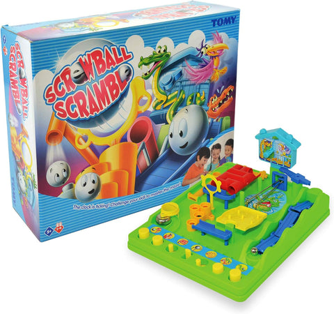 TOMY Screwball Scramble , good condition  , one ball missing , no instructions ,open box ( ref tt118)