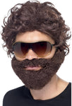 Smiffys Stag Do Kit, Wig, Beard and Sunglasses, New but open, scruffy box
