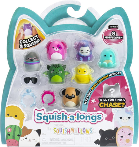 Squish-a-longs 8 Pack Series 2, New but slightly dented packaging