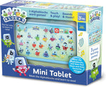 ALPHABLOCKS MiniTablet Toy, New, but open, damaged box, tested, needs batteries