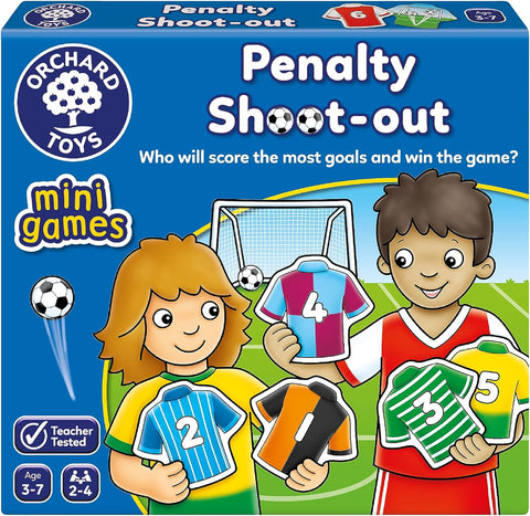 Orchard Toys Penalty Shoot-Out Mini Game - Travel Games  2-4 Players, condition new but open, damaged box