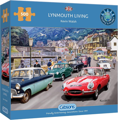 Lynmouth Living 500 Piece Jigsaw Puzzle, New, contents still in sealed bag, tatty box