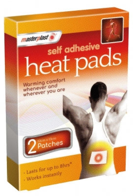 Masterplast Self Adhesive Heat Pads (Pack of 2), White, 10x13 cm, expiry date 04/28
