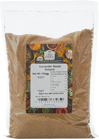 Old India Coriander Seeds Ground 750 g- best before 01/03/24- dirty label
