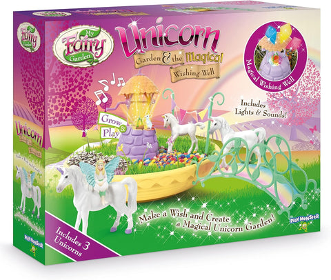 My Fairy Garden, Unicorn Garden & the Magical Wishing Well, New but open, scruffy box