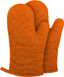 Oven Gloves Heat Resistant Non Slip 1 Pair, Orange, condition new, no packaging