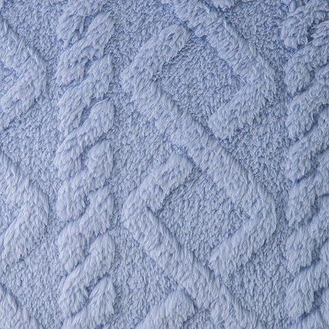 Madizz 2x Soft Plush Fleece Cushion Covers, Blue, condition new, scruffy packaging