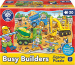 Orchard Toys Busy Builders Jigsaw Puzzle, 30-Pcs, condition used -good, open, damaged box