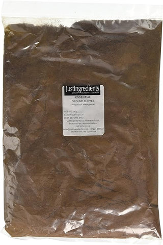 JustIngredients Essentials Cloves Ground, 1 kg- best before end 05/24-dirty bag, damaged and dirty label-(ref T6-3)