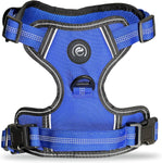 No Pull Dog Harness No-Choke Harness with 2 Leash Clips, Reflective Night Visibility (Blue - XL) damaged box (ref to3-1)