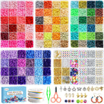 Dazhqp 20000 Clay Beads Bracelet Making Kit, condition new but some bits missing, but plenty still useable, open, scruffy box