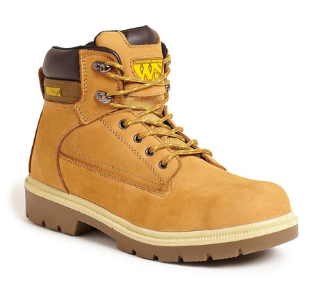 Worksite Unisex-Adult Safety Shoes, Honey, 4 UK, New but scruffy box
