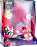 DreamWorks Trolls World Tour Hair Dance Poppy, Interactive, Talking and Singing Doll , new , damaged box, russian-german language