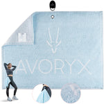 Avoryx Antibacterial Gym Towel Odourless - 100% cotton  (Blue)- new but open/scruffy packaging