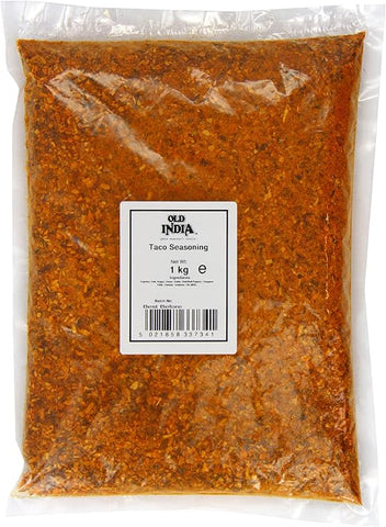 Old India Taco Seasoning 1 Kg, best before 03/25 (ref T5-5, e277- T16-5)