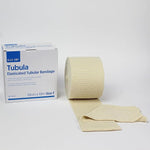 Tubula Elasticated Tubular Bandage Size F 10cm x 10m Roll, scruffy pack
