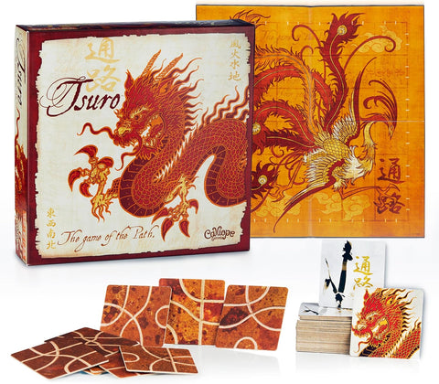 Compound Fun Games Tsuro the Game of the Path, New but open, taped, slightly scruffy box