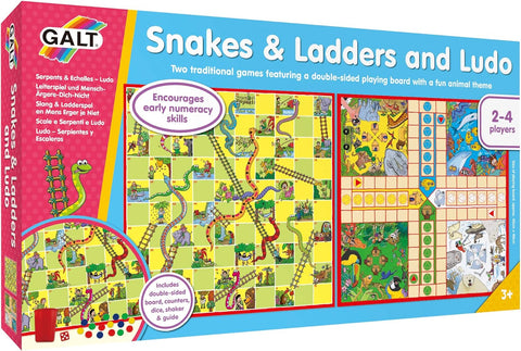 Galt Snakes and Ladders and Ludo ,  refurbished  (ref tt129)