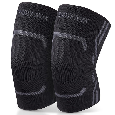 Bodyprox Knee Compression Sleeve 2 Pack (M) New but open, scruffy packaging