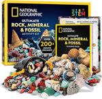 NATIONAL GEOGRAPHIC Rock Collection and Fossils for Kids , used- acceptable condition , open box , open bags