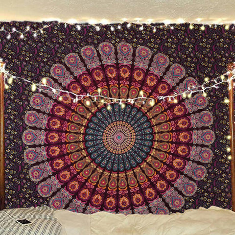 Bless International Handmade hippie Mandala Cloth (215x230Cm), New, no original packaging