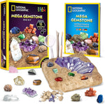 National Geographic Mega Gemstone Dig Kit, New but small bit of dig brick damaged