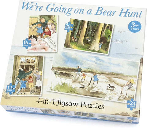 Paul Lamond 4-in-1 We're Going on a Bear Hunt Puzzle, New but scruffy box